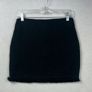 Madewell Size 2 Cotton Gauze Fringe Skirt